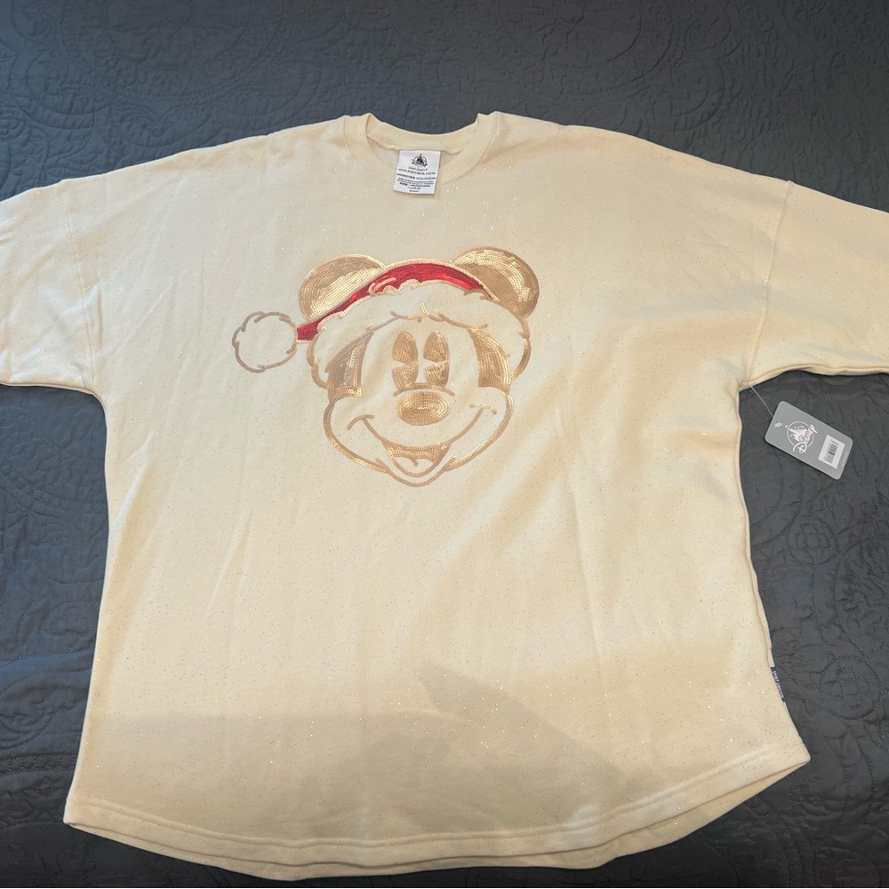NWT Disneyland Resort Santa Mickey Mouse Spirit Jersey